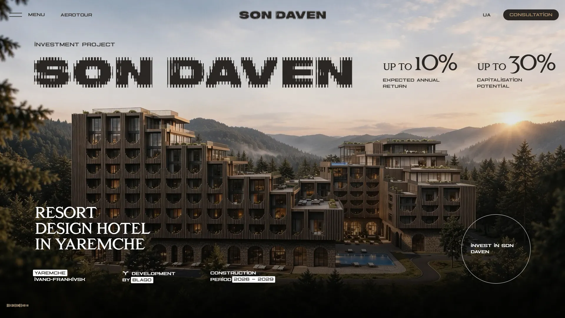 Son Daven, sito di un design hotel nei Carpazi e Site of the Month di giugno 2026