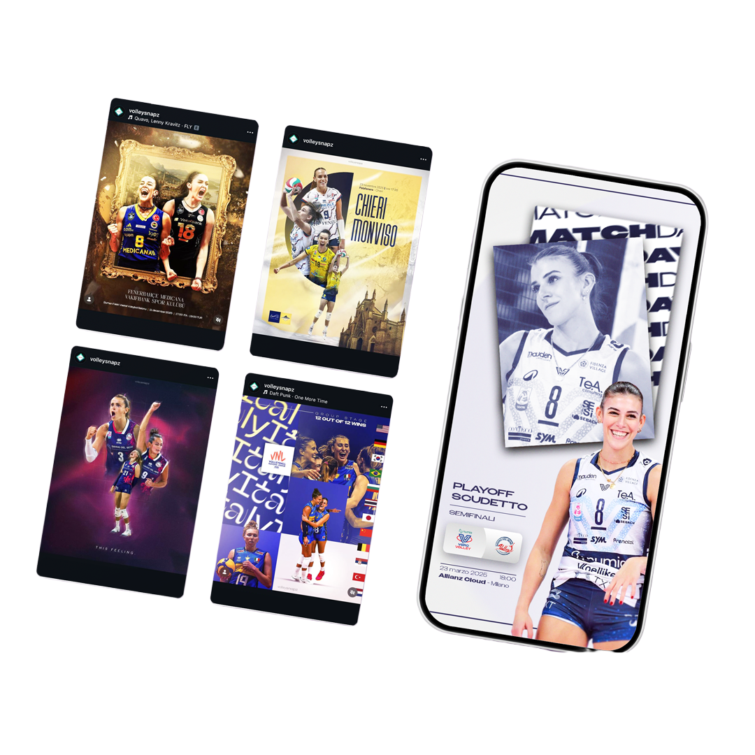 Volleysnapz visual sport design